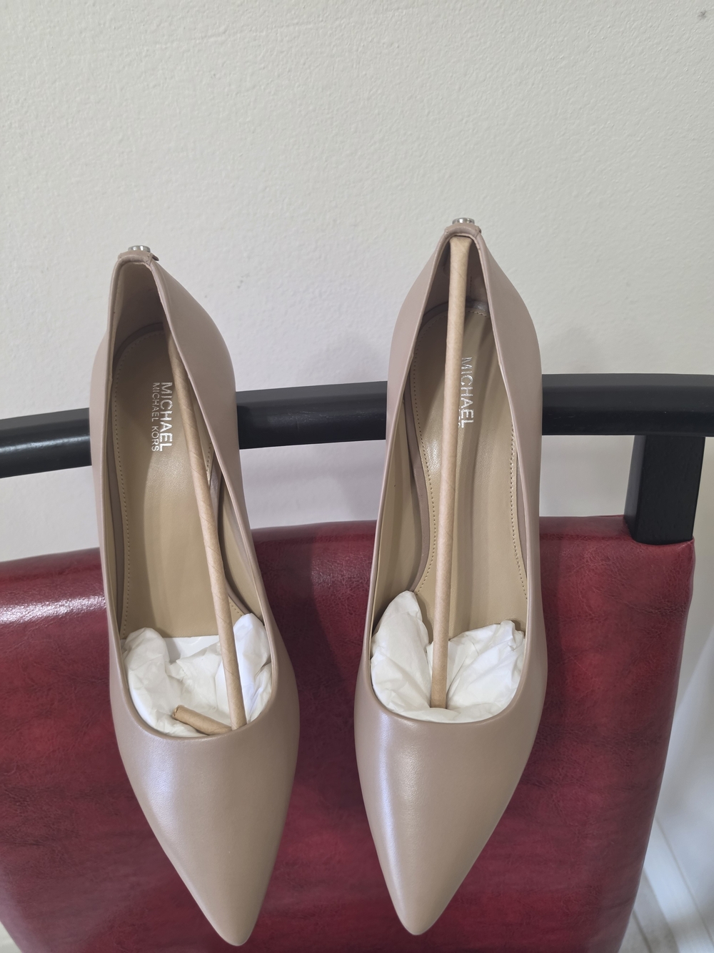 Michael Kors Blush Taupe Pointed-Toe Pumps